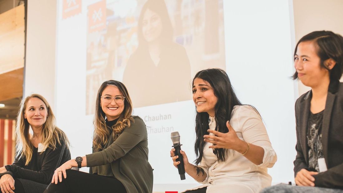 Anita on the Tech For Canada marketing panel